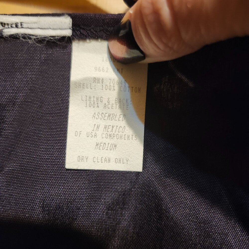 Vintage 90s Women's Medium Halloween Vest Black Pumpkin Scarecrow Print Fall - Picture 7 of 7